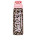 Von Dutch Pink Y2K Leopard Print Stainless Water Bottle