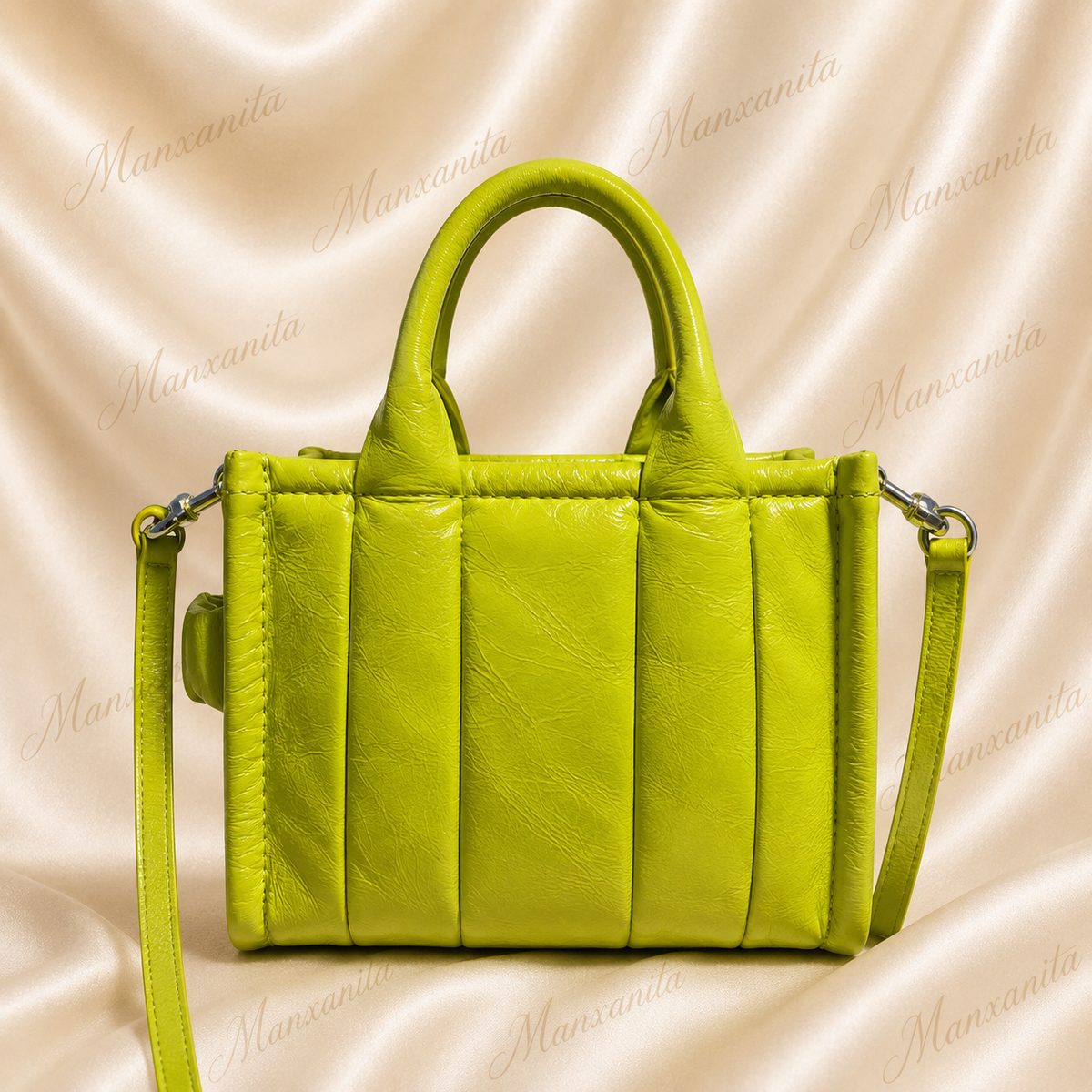 Marc Jacobs NEON Green The Tote Bag MINI