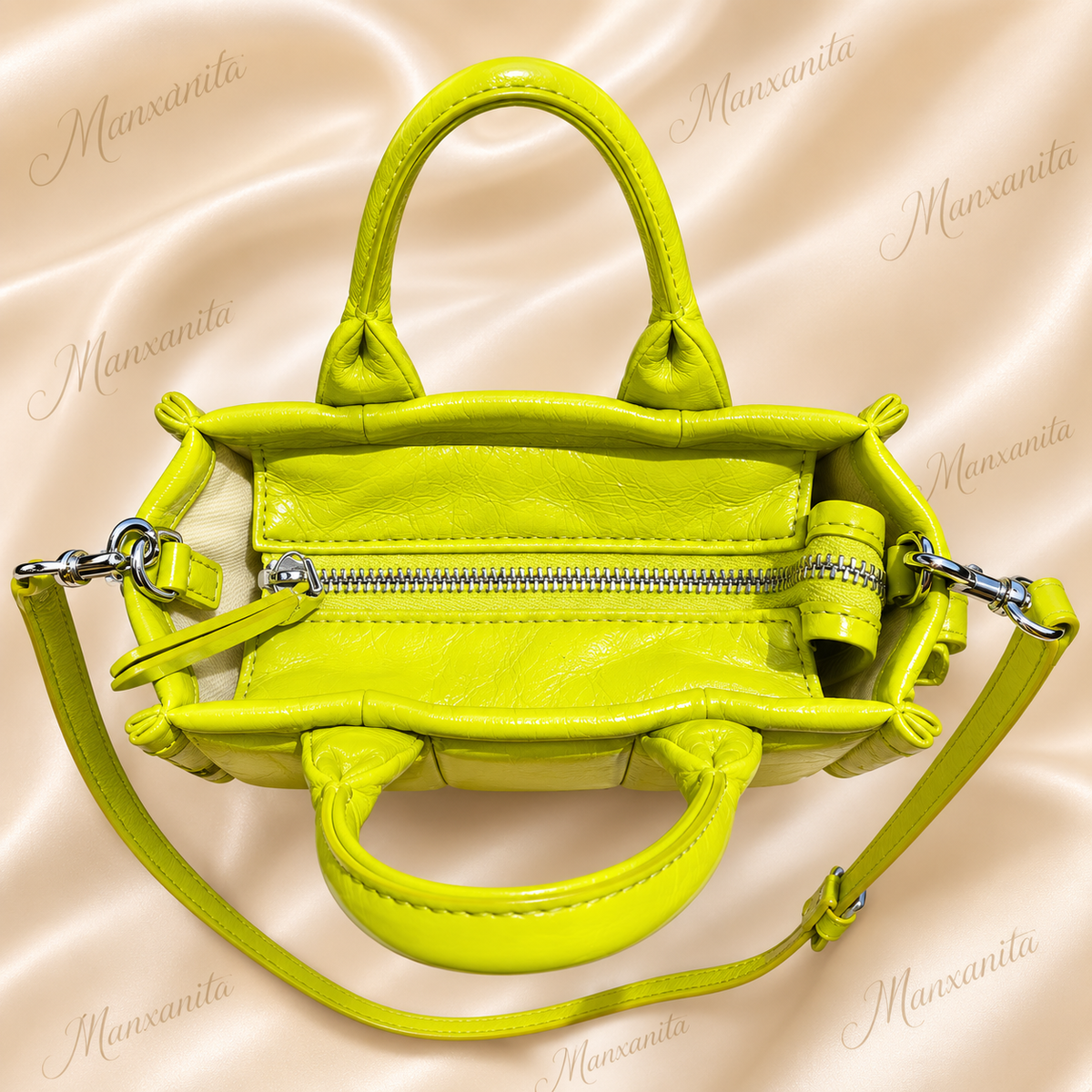 Marc Jacobs NEON Green The Tote Bag MINI