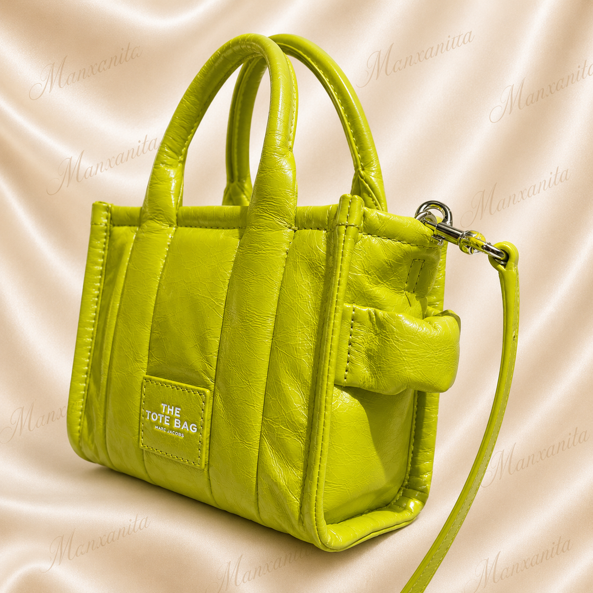 Marc Jacobs NEON Green The Tote Bag MINI