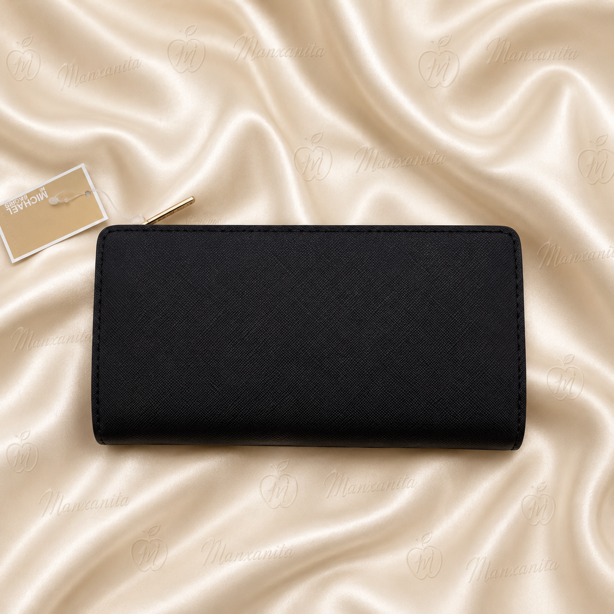 MICHAEL KORS Chocolate Saffiano Classic continental long wallet