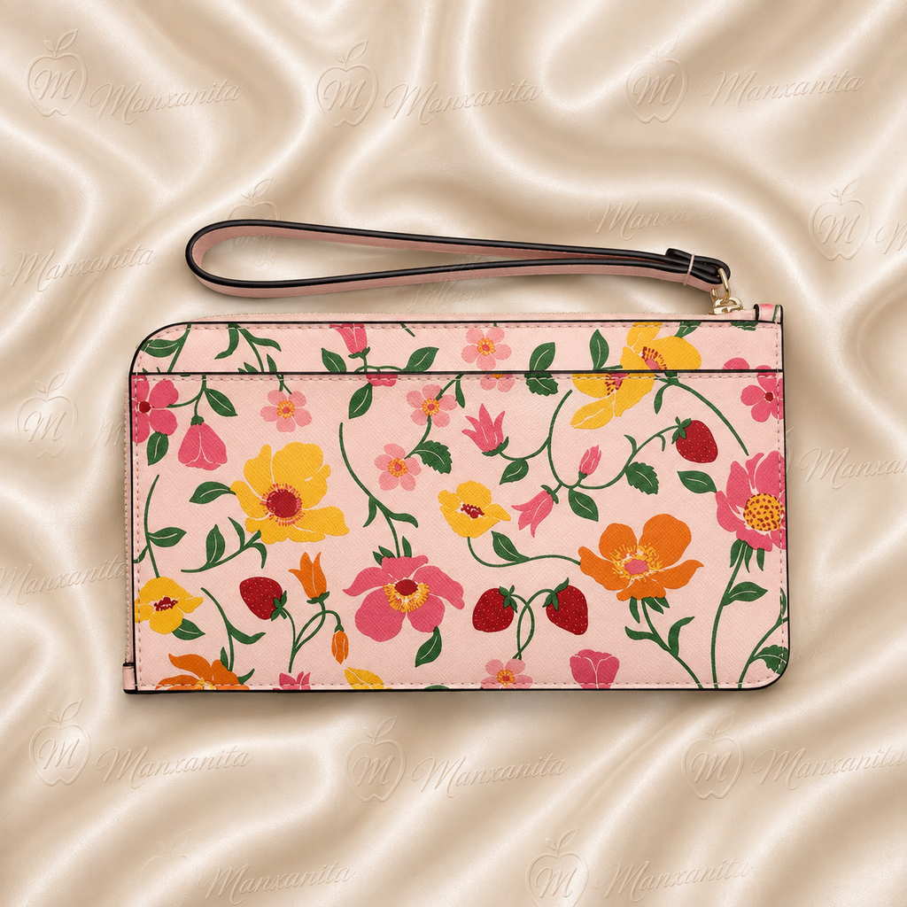 Kate Spade Floral & Strawberry Print Wristlet