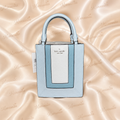 Kate Spade two tone Blue color block pebble leather micro Bag