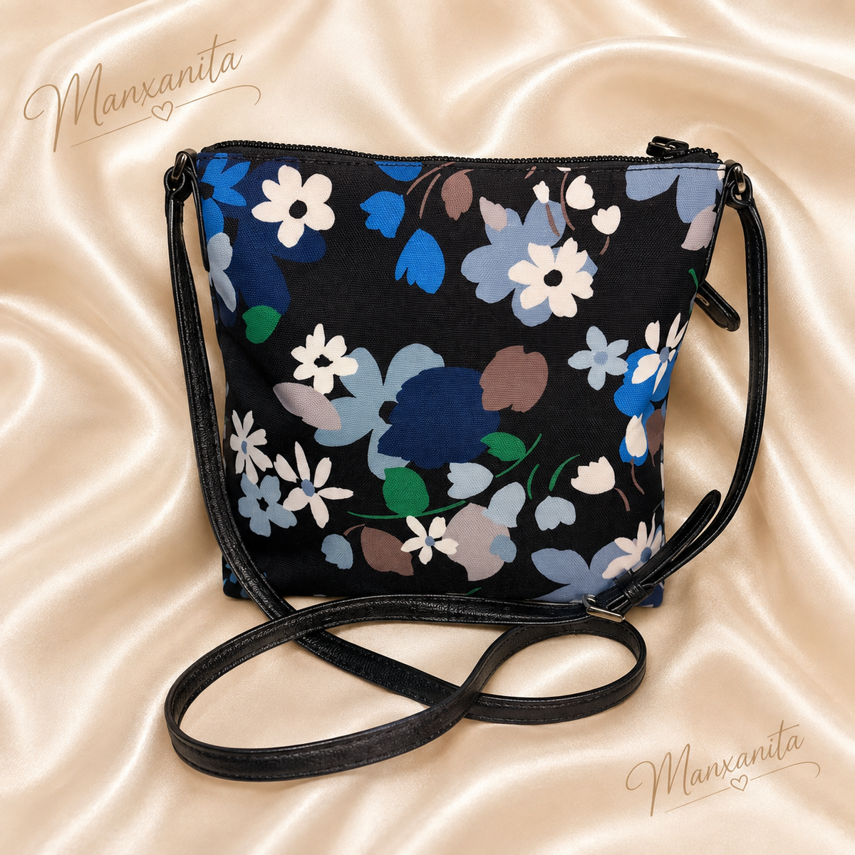 Kate Spade Blue Flower Crossbody bag