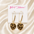 Betsey Johnson Gold-tone Animal Print Dangle earrings