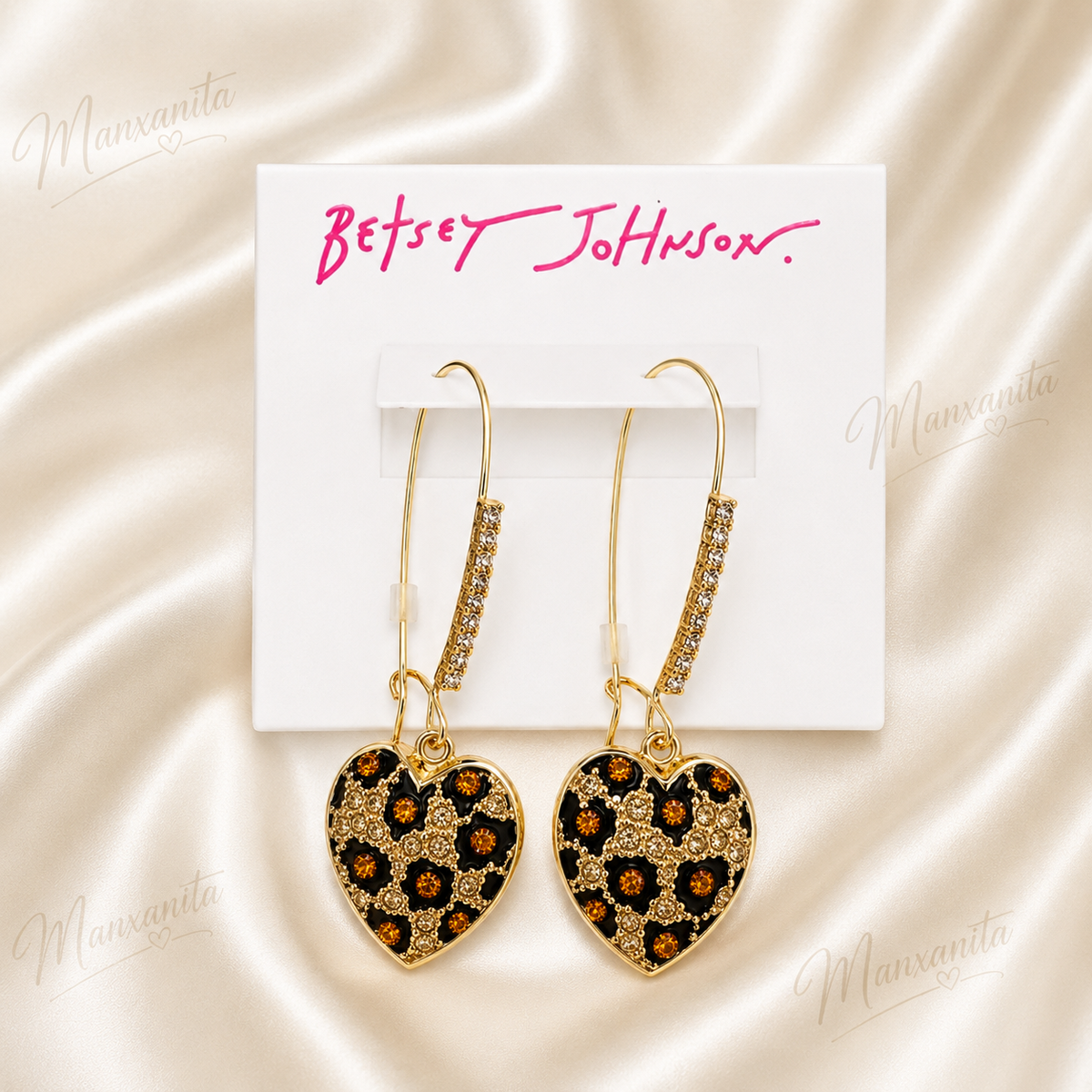Betsey Johnson Gold-tone Animal Print Dangle earrings