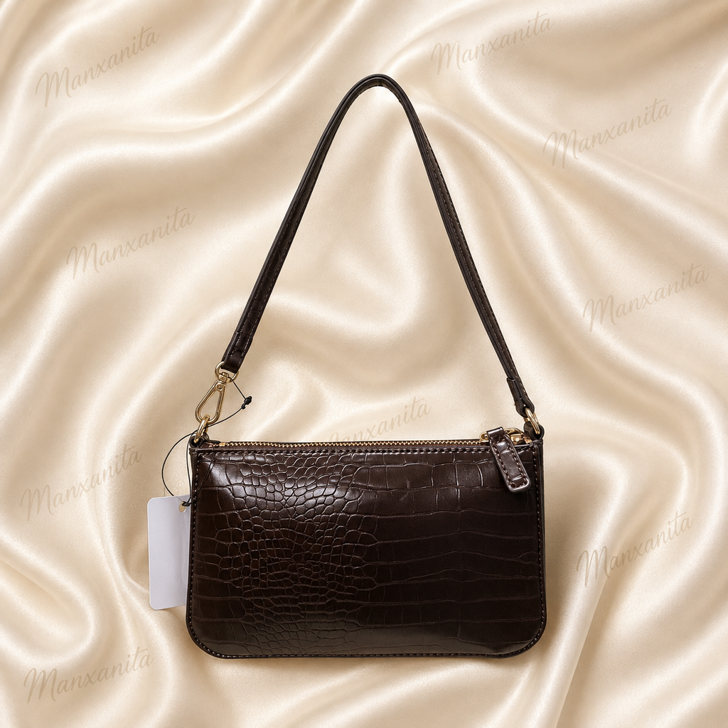 GUESS BROWN SHOULDER BAG CONVERTIBLE 