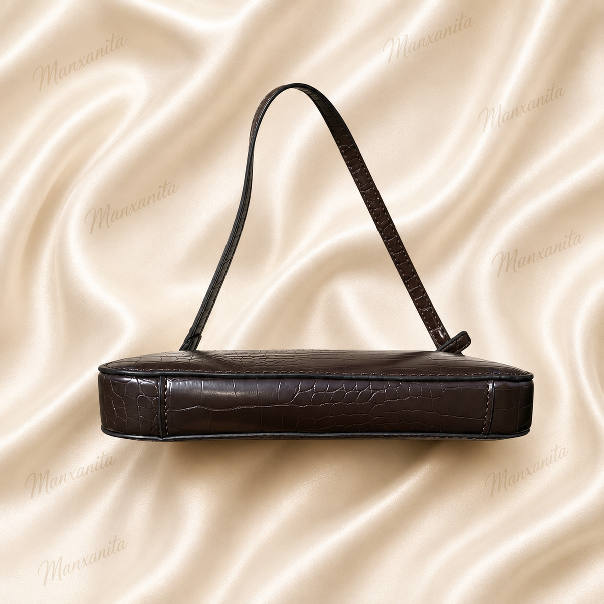 GUESS BROWN SHOULDER BAG CONVERTIBLE 