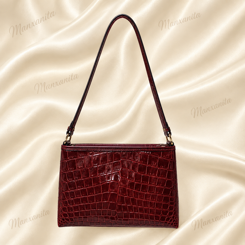 BRAMIN BROWN LEATHER SHOULDER BAG