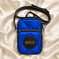 Off the Grid Gucci ROYAL Blue & Black Mini Crossbody Bag leather