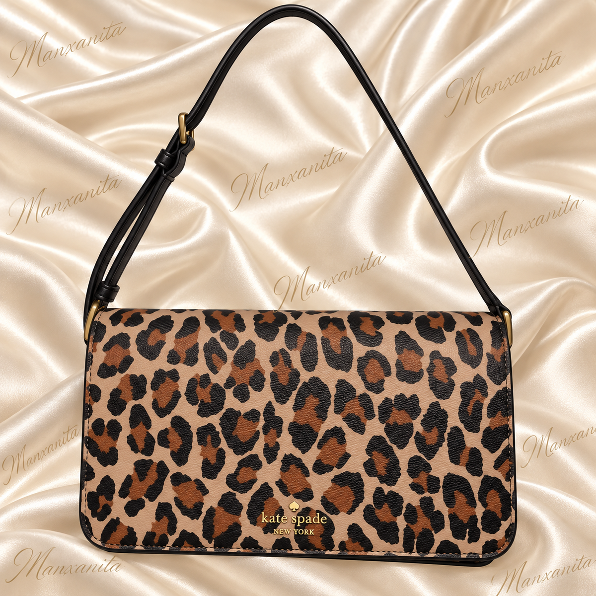 KATE SPADE LEOPARD PRINT SHOULDER BAG