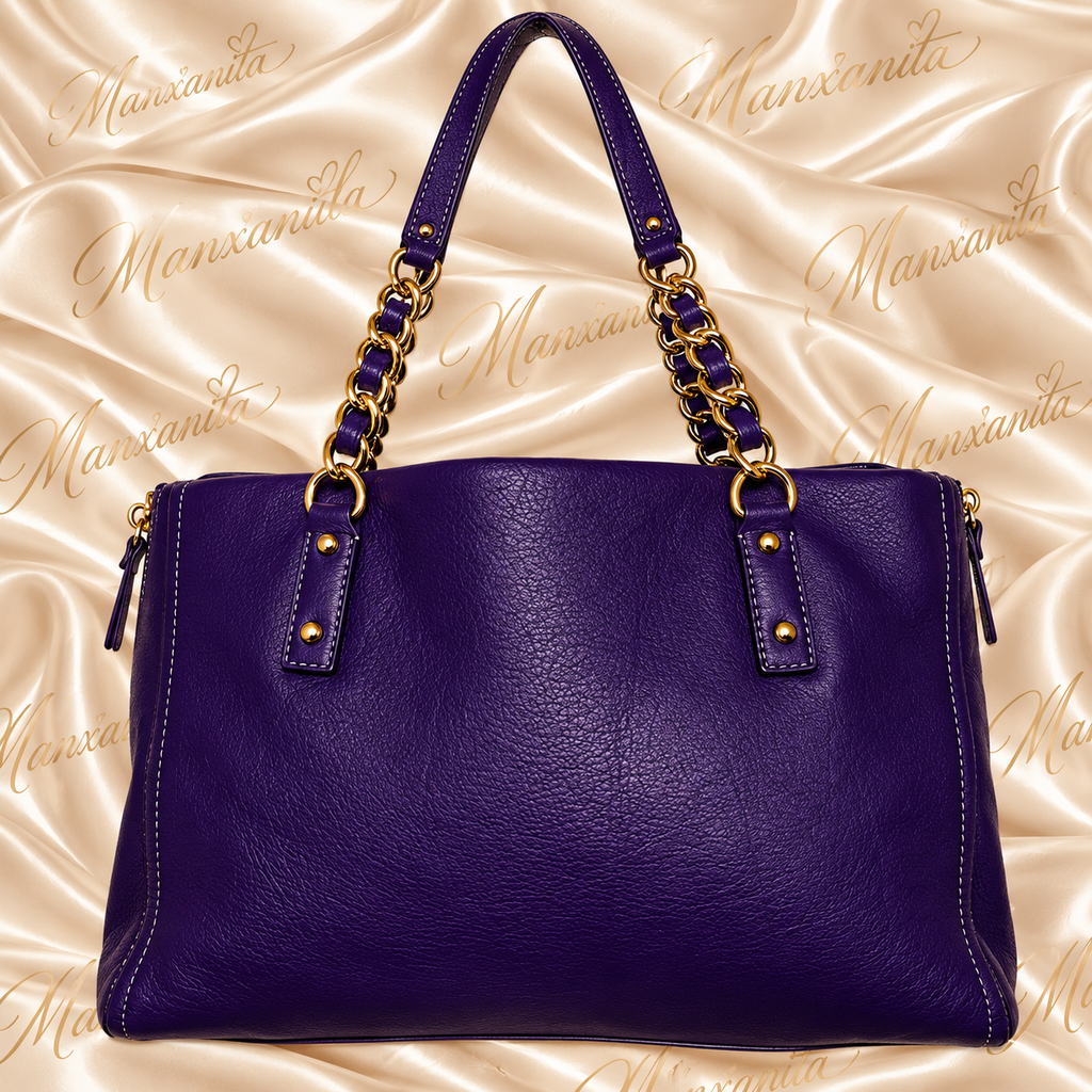 KATE SPADE PURPLE LEATHER SHOULDER BAG NWT