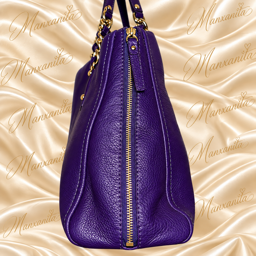 KATE SPADE PURPLE LEATHER SHOULDER BAG NWT