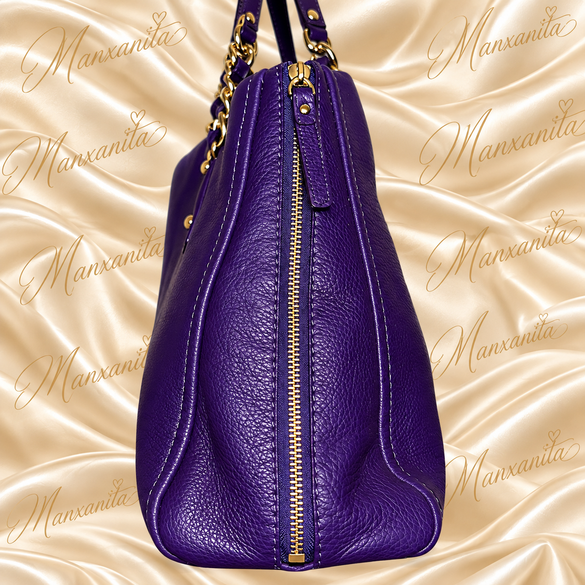 KATE SPADE PURPLE LEATHER SHOULDER BAG NWT